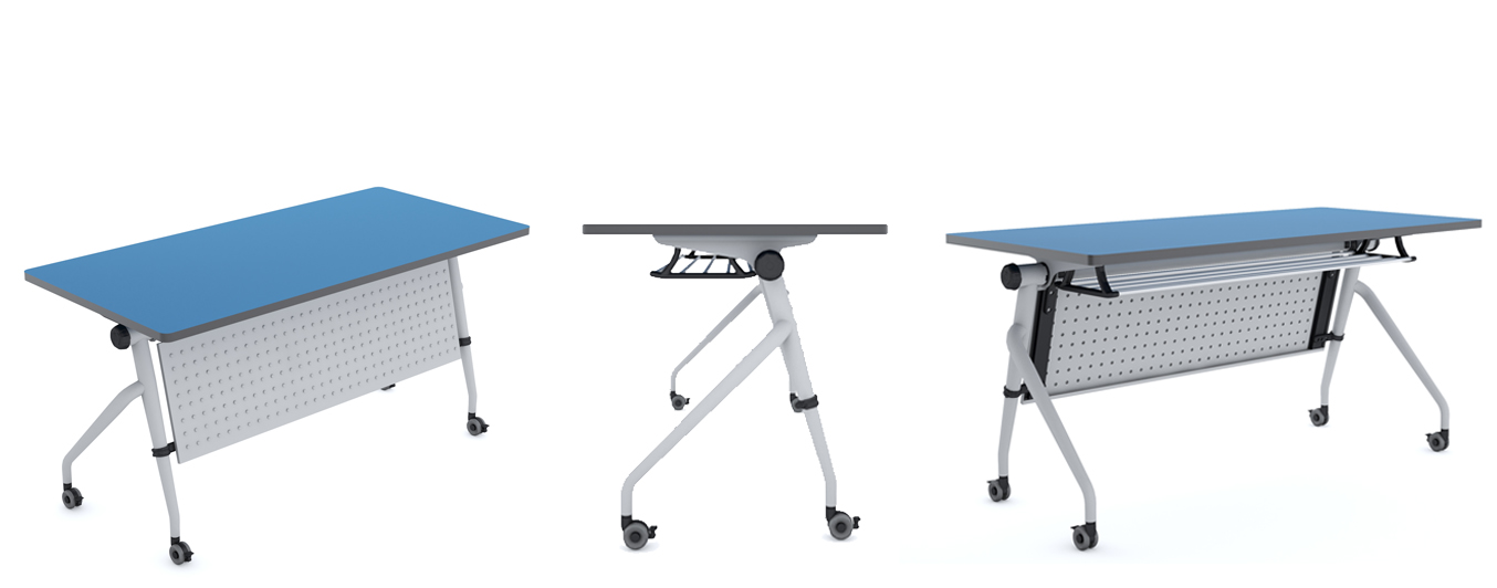 training room tables with wheels