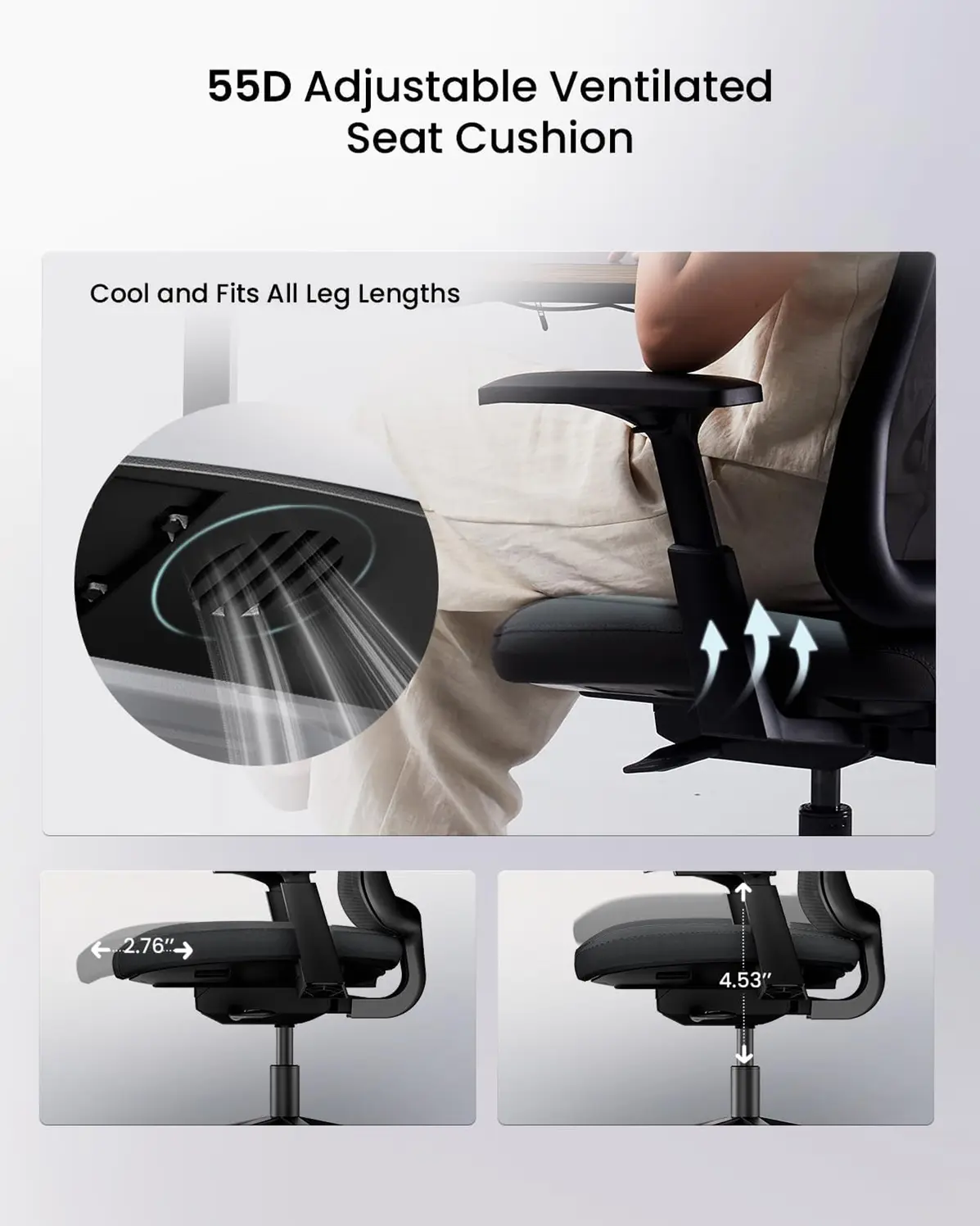 Oxygen ergonomic chair
